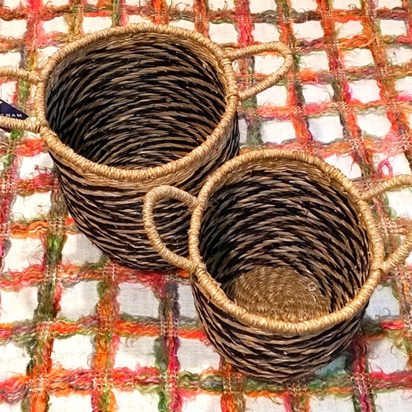 Vietnam Other - Vietnam 2pc Wicker Baskets Set